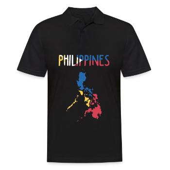 République des Philippines Pays Asie du sud-est - Polo Homme - noir - Devant - Kai (181cm)