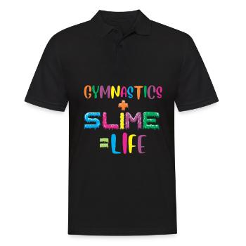 Gymnastik Schleim Kinder Athlet Sportler Turnen - Männer Poloshirt - Schwarz - Vorne - Kai (181cm)