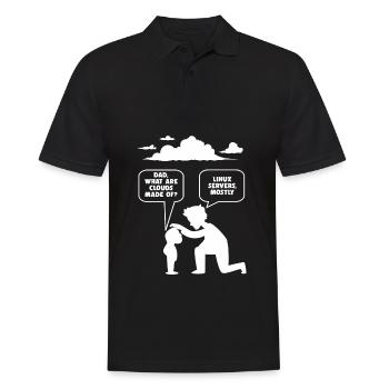 Linux Softwareentwickler Computer Programmierer - Männer Poloshirt - Schwarz - Vorne - Kai (181cm)