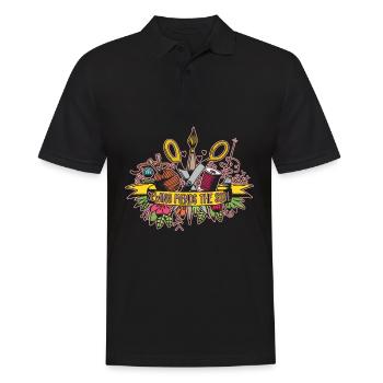 Patches de couture la citation de métier de passe-temps d'âme - Polo Homme - noir - Devant - Kai (181cm)