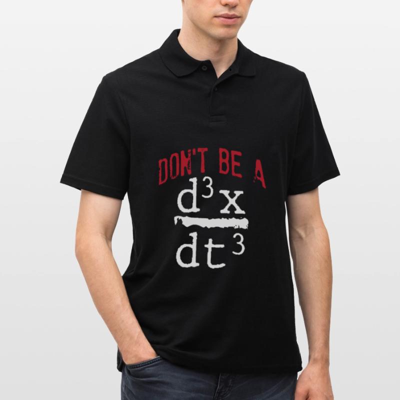 Funny nerd math physics joke math geek Men's Polo Shirt