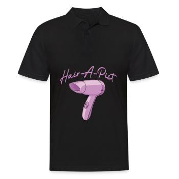Coiffeur thérapeute coiffeur coiffeur esthéticienne - Polo Homme - noir - Devant - Kai (181cm)