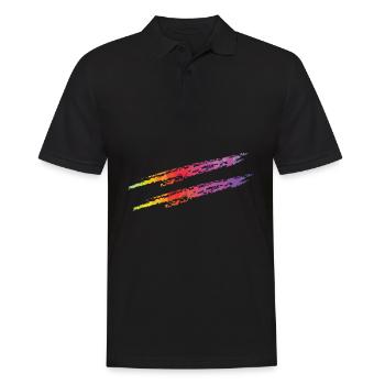 Égalité Rainbow LGBT Gay Pride lesbienne - Polo Homme - noir - Devant - Kai (181cm)