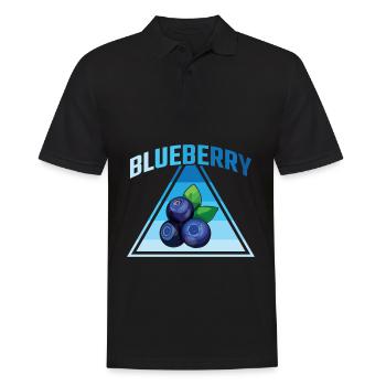 Vintage Blueberry Retro Frucht Gartenarbeit Liebe - Männer Poloshirt - Schwarz - Vorne - Kai (181cm)
