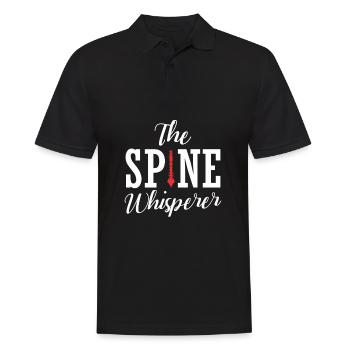 Spine Whisperer Chiropractor Orthopedist - Men's Polo Shirt - black - Front - Kai (181cm)
