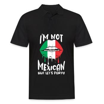 Cinco De Mayo Party Baiser mexicain lèvres - Polo Homme - noir - Devant - Kai (181cm)