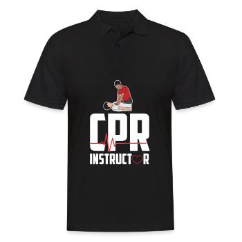 Certified first aid instructor ambulance - Men's Polo Shirt - black - Front - Kai (181cm)