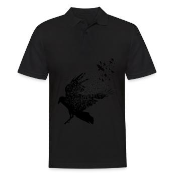 Vikings - Graphique des corbeaux Walhalla - Polo Homme - noir - Devant - Kai (181cm)