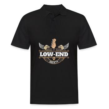 Bassiste Low End Society Bass Guitariste - Polo Homme - noir - Devant - Kai (181cm)