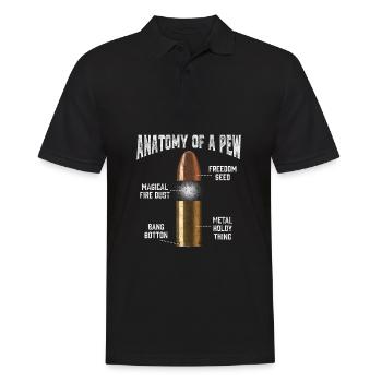 Munitions Pew Anatomy Pistolet à cartouche drôle - Polo Homme - noir - Devant - Kai (181cm)