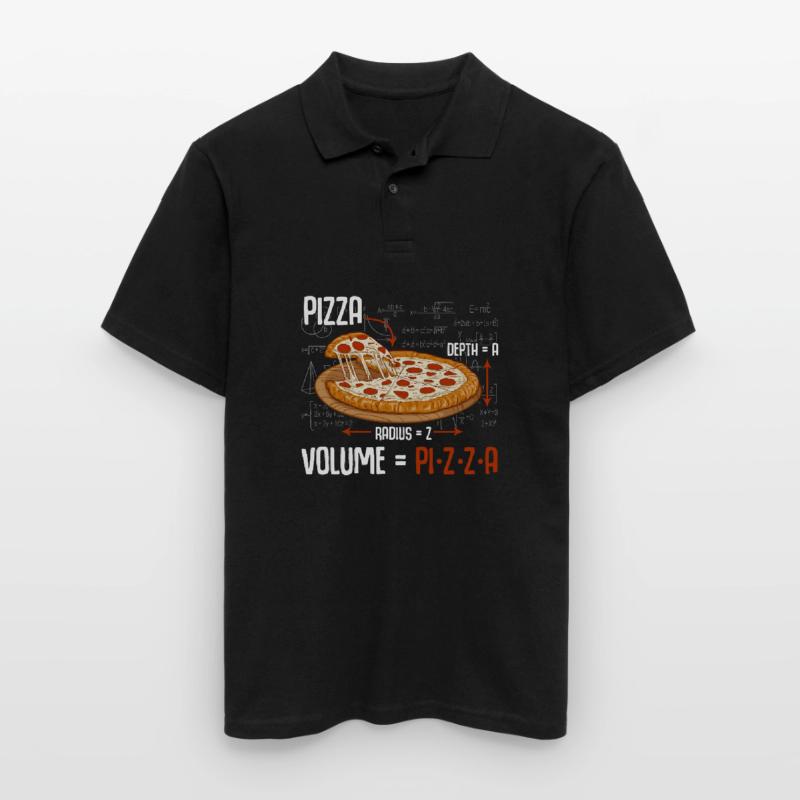 Pizza math formula physics science Men's Polo Shirt