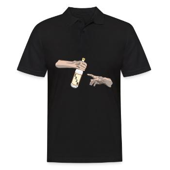 Korn und die Erschaffung des Adam - Männer Poloshirt - Schwarz - Vorne - Kai (181cm)