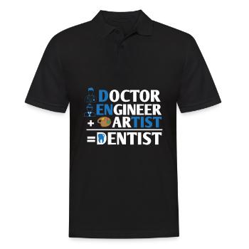 Dentistry dentist doctor engineer artist - Men's Polo Shirt - black - Front - Kai (181cm)