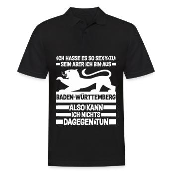 Baden und Badner sexy lustiger Spruch - Männer Poloshirt - Schwarz - Vorne - Kai (181cm)