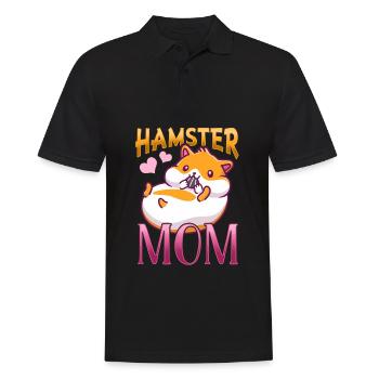Hamster doux Amour amoureux - Polo Homme - noir - Devant - Kai (181cm)