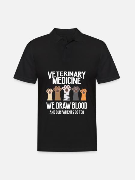 Médecine vétérinaire Technique vétérinaire Sauvetage des animaux - Polo Homme - noir