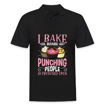Cuisson de l'humour de boulanger de petit gâteau rugueux - Polo Homme - noir - Devant - Kai (181cm)