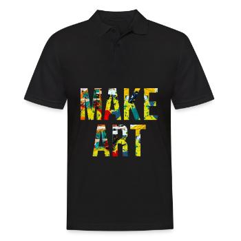 Art Coloré Peinture Artiste Art Créatif - Polo Homme - noir - Devant - Kai (181cm)