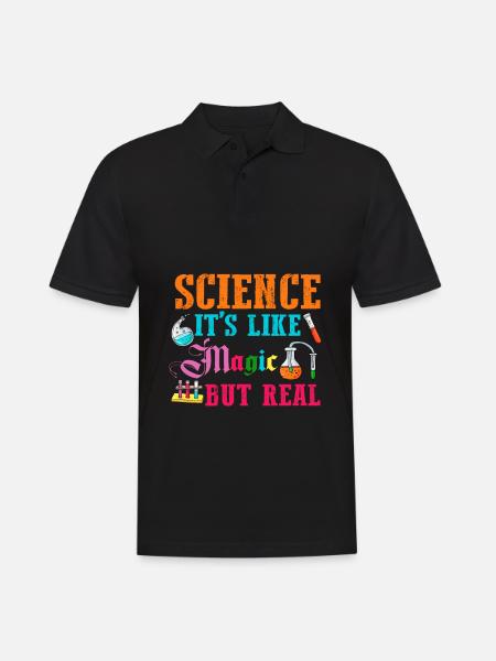 Science magic future chemistry student - Men's Polo Shirt - black