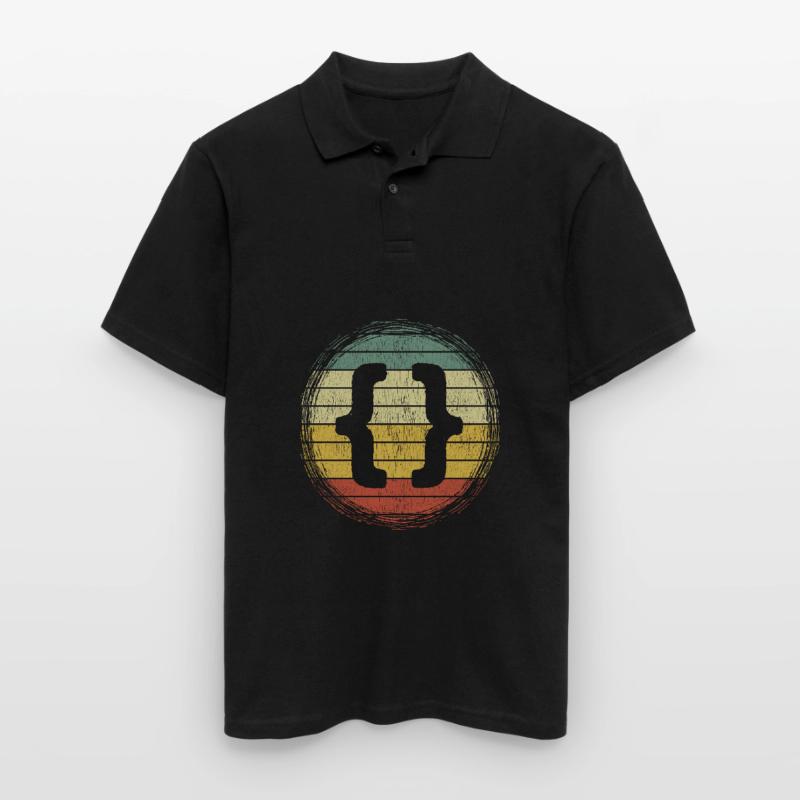 Webentwickler HTML Code CSS Programmierer Männer Poloshirt