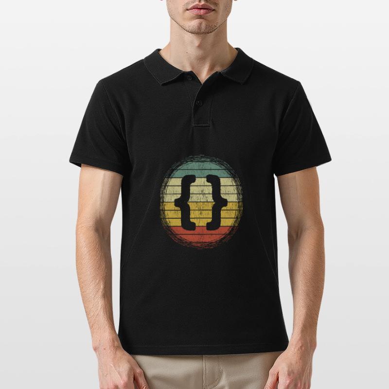 Webentwickler HTML Code CSS Programmierer Männer Poloshirt