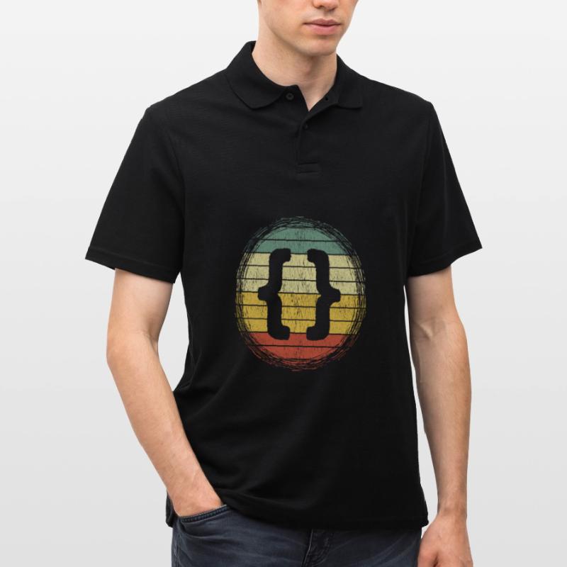 Webentwickler HTML Code CSS Programmierer Männer Poloshirt
