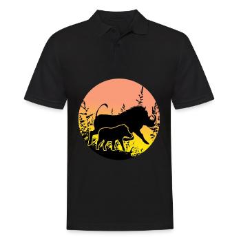 Phacochère - Sunset Africa Safari - Polo Homme - noir - Devant - Kai (181cm)