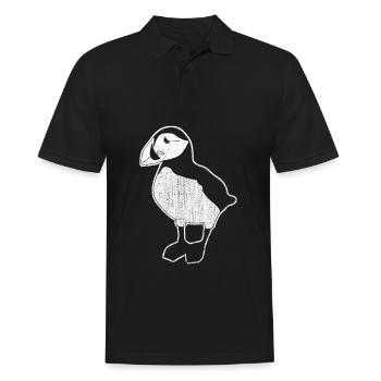 Puffin puffin cute bird - Men's Polo Shirt - black - Front - Kai (181cm)