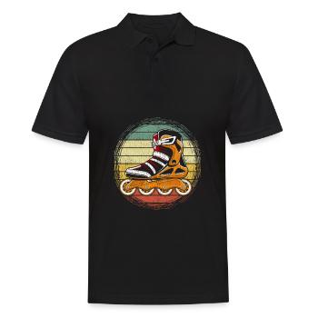 Patin à roues alignées Vintage roller skate sport - Polo Homme - noir - Devant - Kai (181cm)