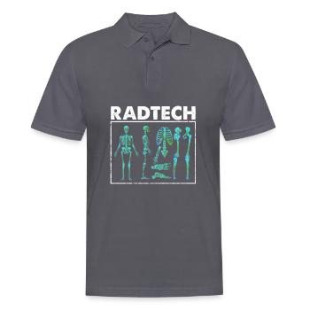 Radiologie osseuse aux rayons X du squelette - Polo Homme - charbon - Devant - Nico (186cm)