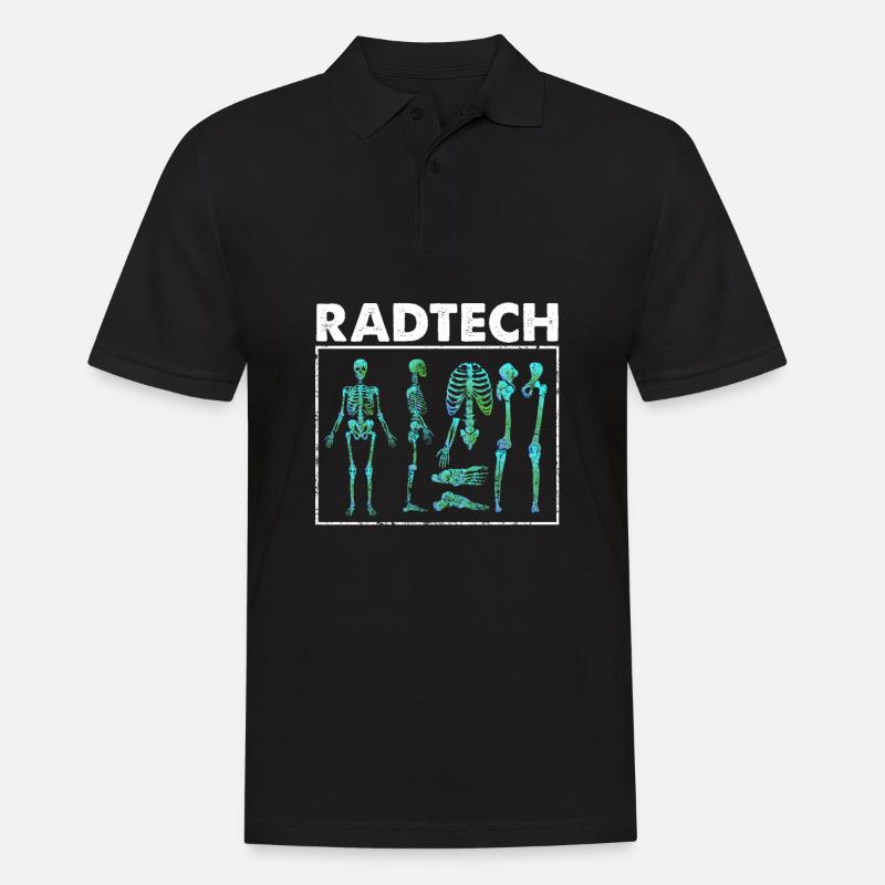 Skeleton x-rays bone radiology - Men's Polo Shirt - black