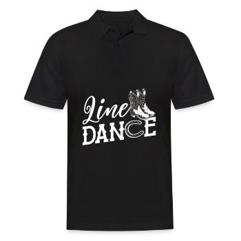 Line Dancing Hufeisen Country Line Dance - Männer Poloshirt - Schwarz - Vorne - Kai (181cm)