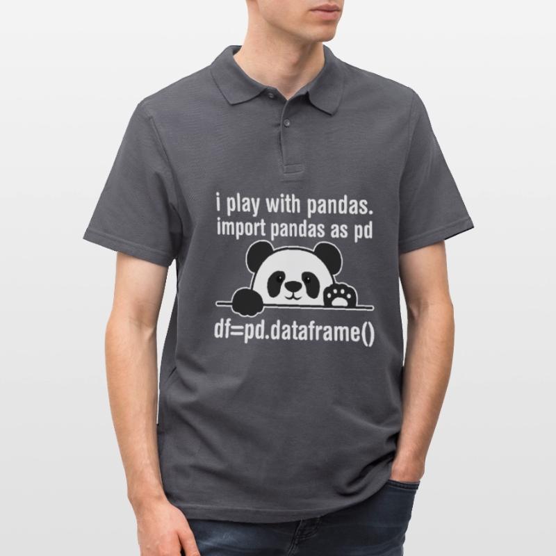 Programmeur Python Programmation panda nerd informatique Polo Homme