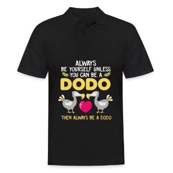 Cadeau drôle d'amant de dodo pour les fans de dodo - Polo Homme - noir - Devant - Kai (181cm)
