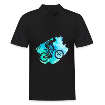 VTT course garçons cyclisme en plein air - Polo Homme - noir - Devant - Kai (181cm)
