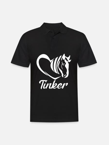 Irish tinker riding funny saying - Men's Polo Shirt - black