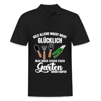 Galabau Spruch Landschaftsgärtner Garten - Männer Poloshirt - Schwarz - Vorne - Kai (181cm)