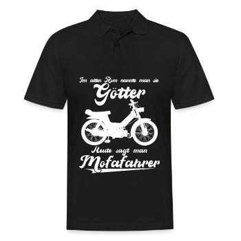 Mofa Spruch - Mofafahrer Witz Moped - Männer Poloshirt - Schwarz - Vorne - Kai (181cm)