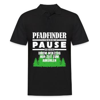 Rengaine scout - Pas de pause - Polo Homme - noir - Devant - Kai (181cm)