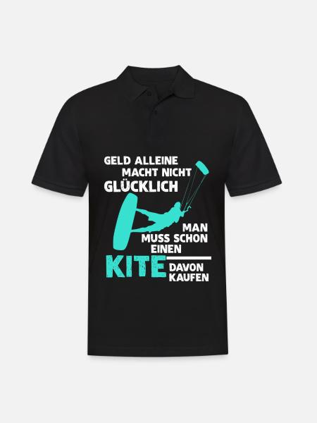 Kiteboarding Kitesurfer Kitesurfing - Männer Poloshirt - Schwarz