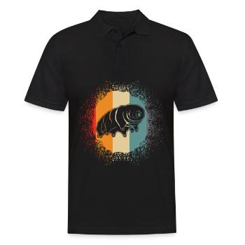 Tardigrade Retro - Men's Polo Shirt - black - Front - Kai (181cm)