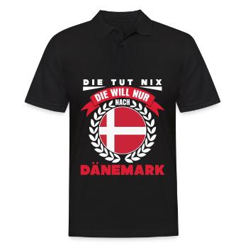Danemark Vacances - Denmark Rengain - Polo Homme - noir - Devant - Kai (181cm)