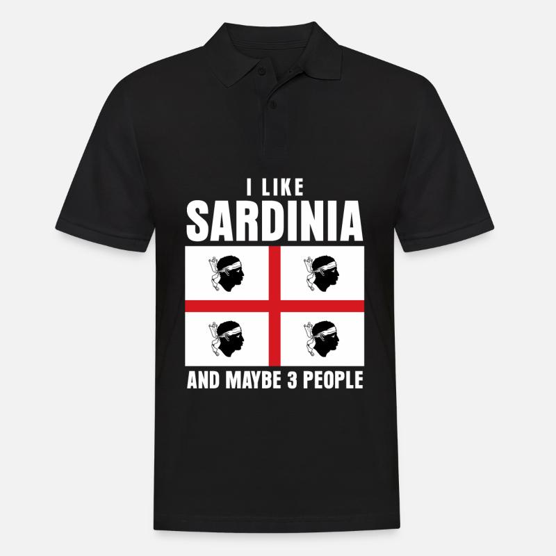 Vacances en Sardaigne Sardaigne - Polo Homme - noir
