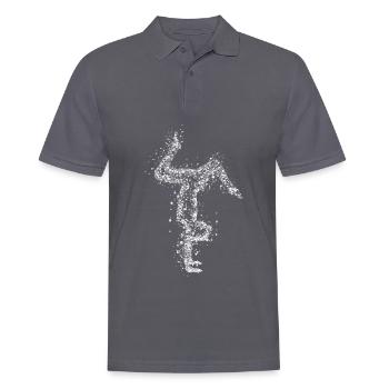 Stand de la main gymnastique goutte - Polo Homme - charbon - Devant - Nico (186cm)
