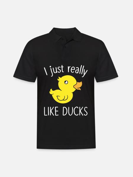 Ducks Fan Funny Duck Lover - Men's Polo Shirt - black
