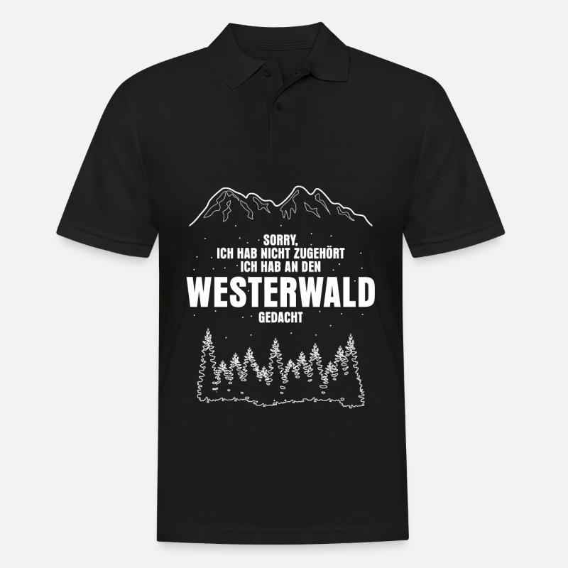 Westerwald Westerwälder - Männer Poloshirt - Schwarz