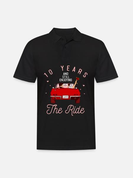 10th anniversary 10 years - Men's Polo Shirt - black