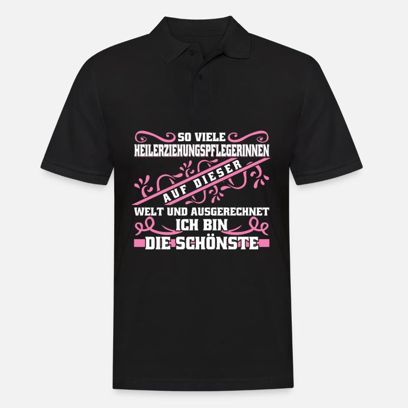 Heilerziehungspflegerin Design - Männer Poloshirt - Schwarz