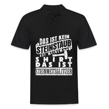 Steinmetzhammer Bildhauer Steinmetz - Männer Poloshirt - Schwarz - Vorne - Kai (181cm)
