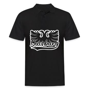 Duisburg Wappen Duisburger - Männer Poloshirt - Schwarz - Vorne - Kai (181cm)